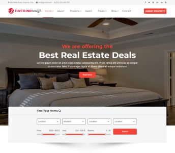 Mẫu Website Bất Động Sản - WDBDS - 2